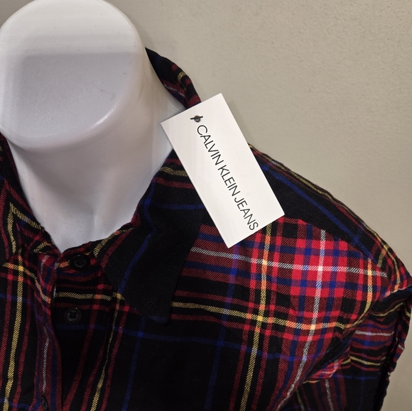 Plaid Button Down Shirt - Pink and Black - Picture 5 of 8